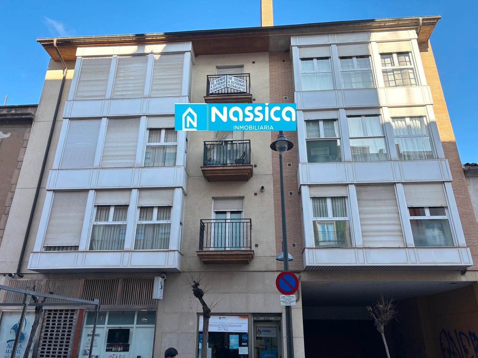 Vista exterior de Piso en venta en Calahorra con Aire acondicionado, Calefacción y Parquet