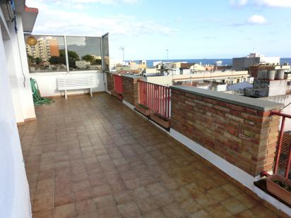 Terrasse von Dachboden zum verkauf in Canet de Mar mit Heizung, Terrasse und Möbliert