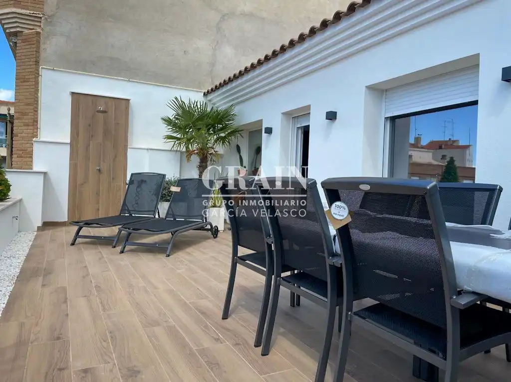 Terrasse von Dachboden zur Miete in Albacete mit Heizung, Terrasse und Balkon