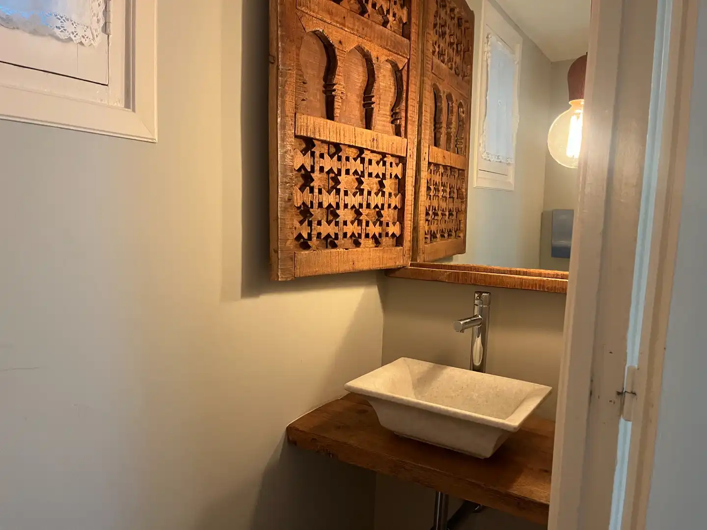 Baño de Piso de alquiler en Barcelona con Aire acondicionado, Calefacción y Parquet
