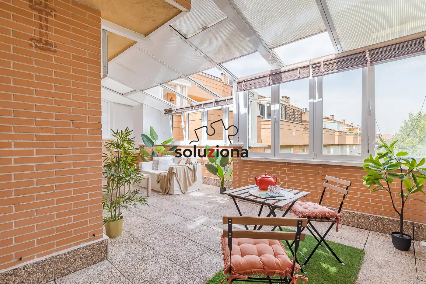 Terrace of Attic for sale in Getafe  with Air Conditioner, Heating and Parquet flooring