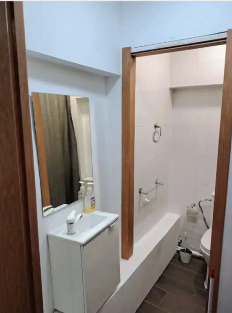 Baño de Estudio de alquiler en Xàtiva con Aire acondicionado, Amueblado y Horno