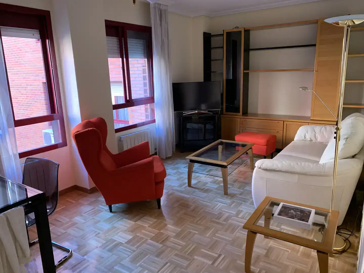 Sala d'estar de Pis per a compartir en Madrid amb Aire condicionat, Parquet i Moblat