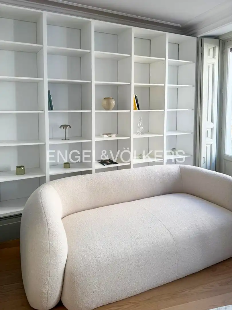 Wohnzimmer von Wohnung zur Miete in Madrid mit Klimaanlage, Heizung und Möbliert