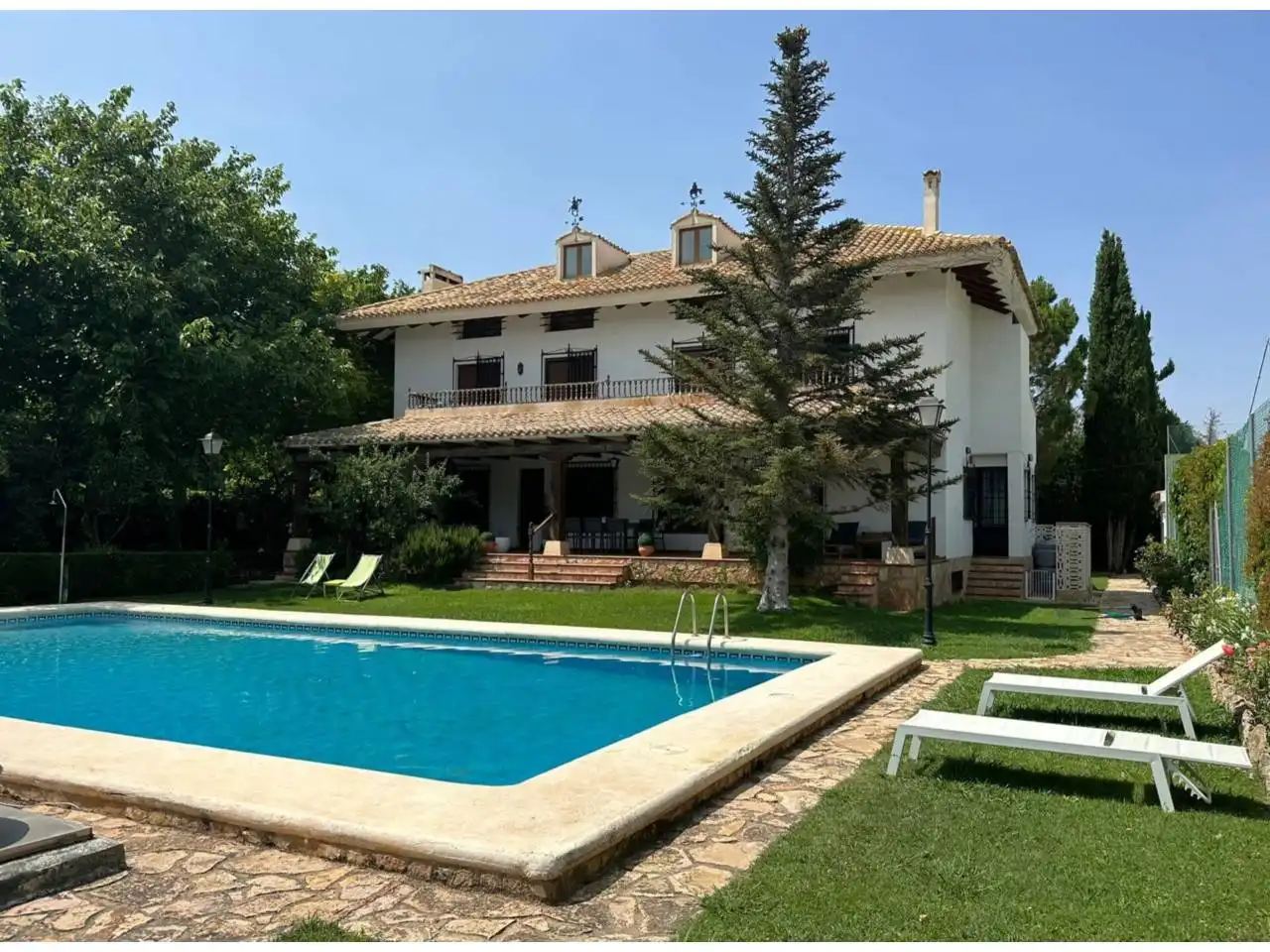 Garden of Houses for sale in  Albacete Capital  with Heating, Private garden and Swimming Pool