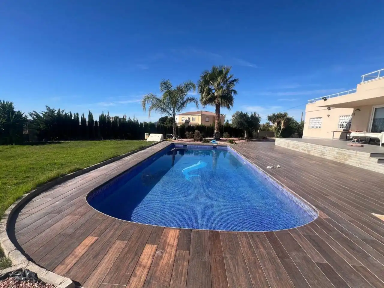 Piscina de Casa o xalet en venda en Alicante / Alacant amb Aire condicionat, Calefacció i Jardí privat
