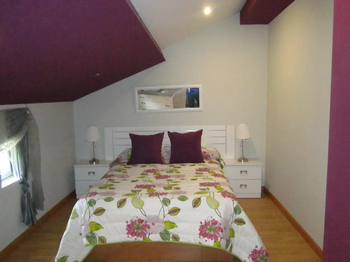 Bedroom of Flat for rent in Ferrol  with Heating, Furnished and Washing machine