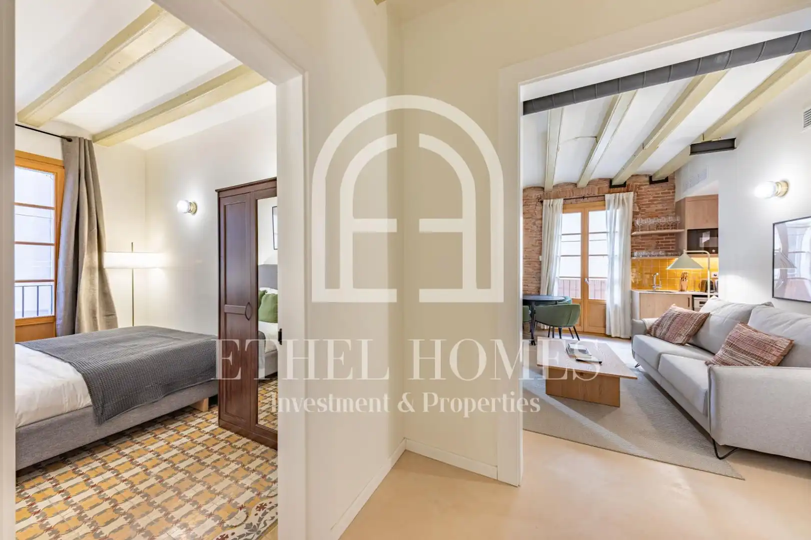 Habitación de Piso de alquiler en Barcelona con Aire acondicionado, Calefacción y Balcón