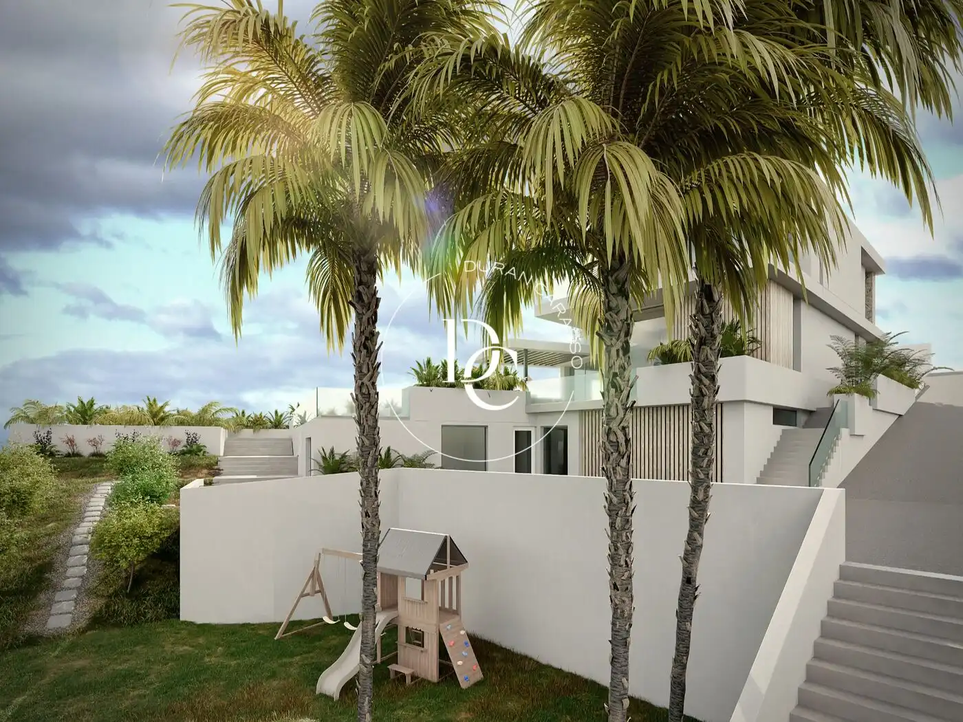 Garden of Houses for sale in Sitges  with Air Conditioner, Heating and Private garden
