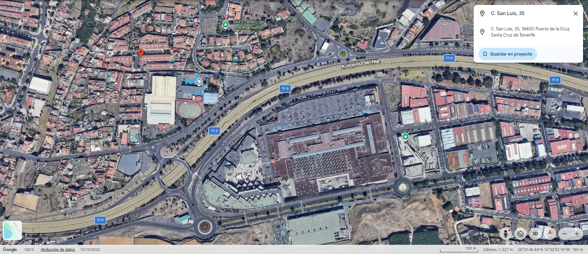 Außenansicht von Einfamilien-Reihenhaus zum Verkauf in Puerto de la Cruz mit Abstellraum, Ofen und Balkon