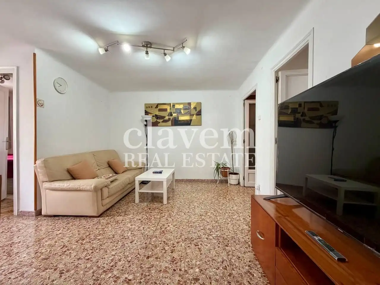 Wohnzimmer von Wohnung zum Verkauf in Barcelona mit Balkon