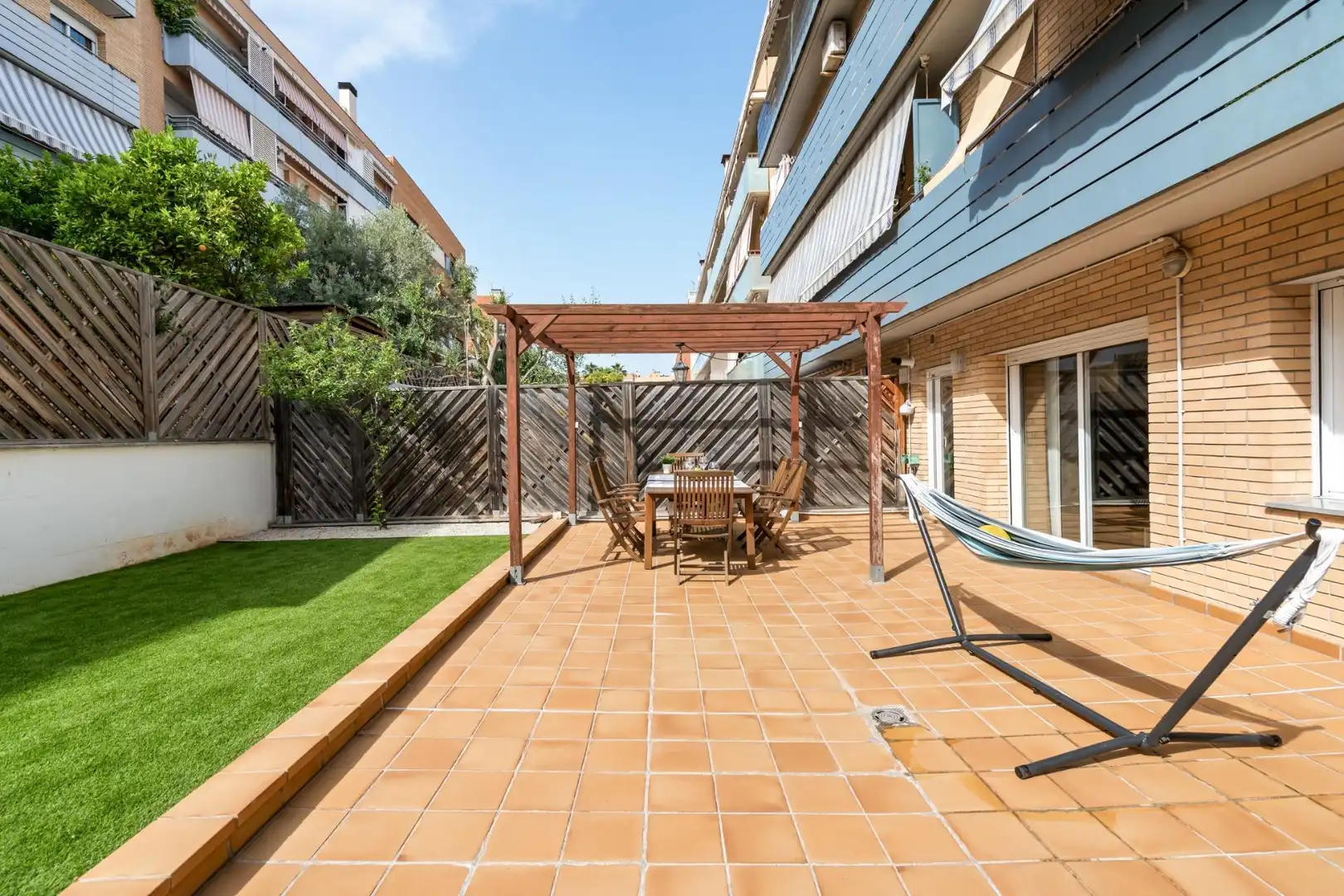 Terrace of Flat for sale in Mataró  with Air Conditioner, Heating and Private garden