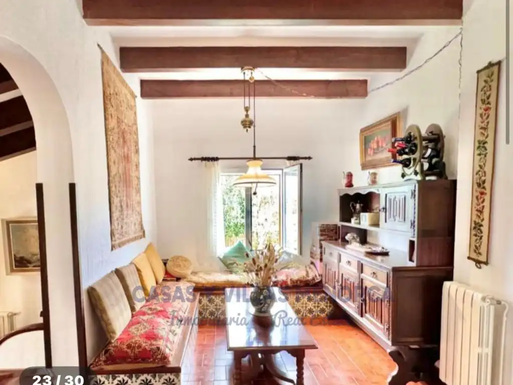 Sala d'estar de Finca rústica en venda en Sant Lluís amb Jardí privat, Terrassa i Piscina