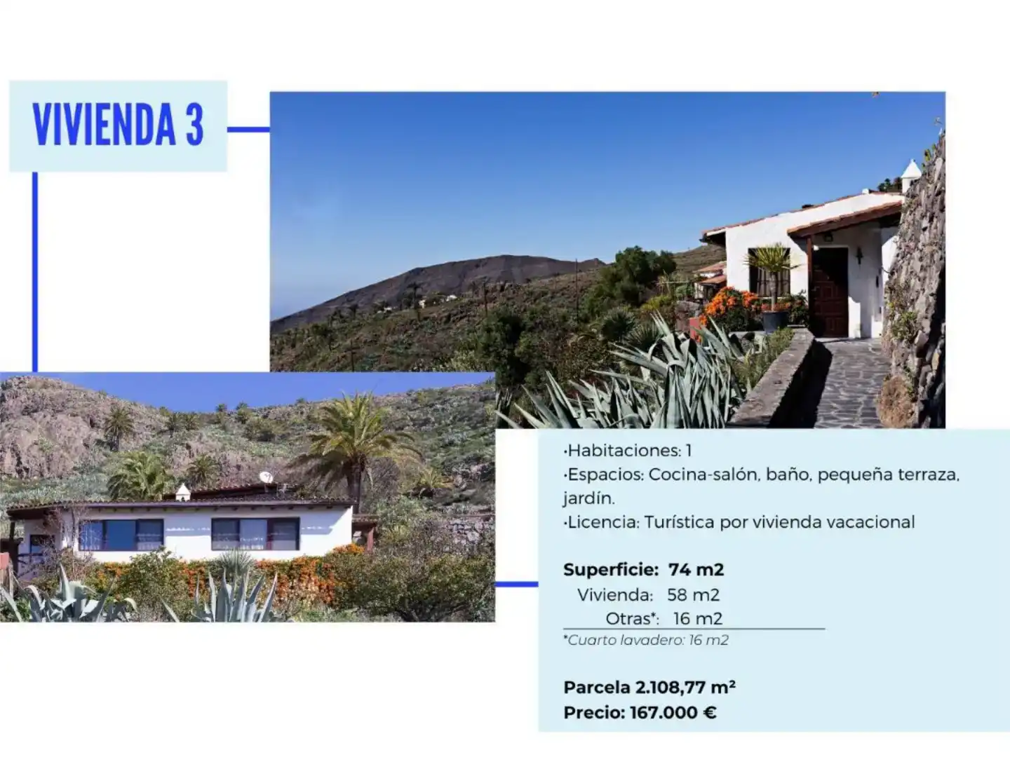 Vista exterior de Finca rústica en venta en Alajeró con Aire acondicionado, Jardín privado y Amueblado