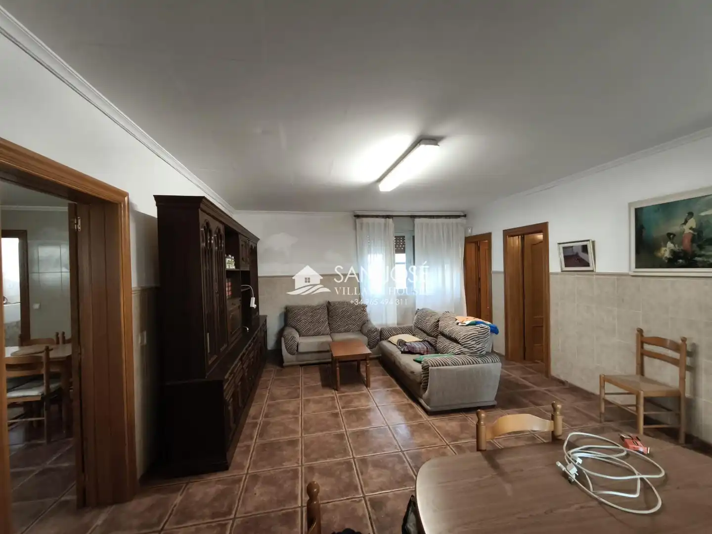 Sala de estar de Casa o chalet en venta en Aspe con Terraza, Trastero y Piscina