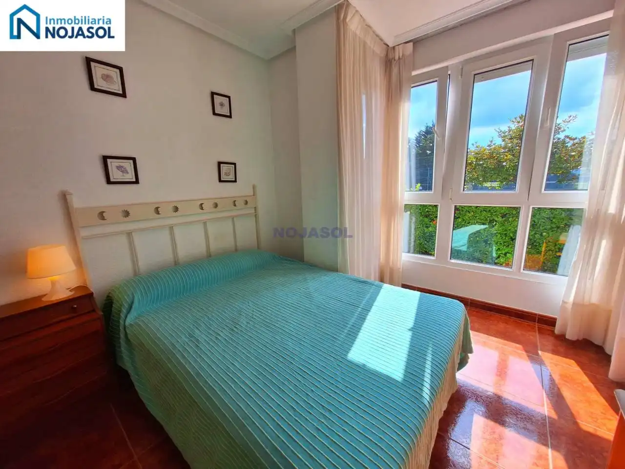 Schlafzimmer von Wohnung zur Miete in Noja mit Heizung, Privatgarten und Terrasse