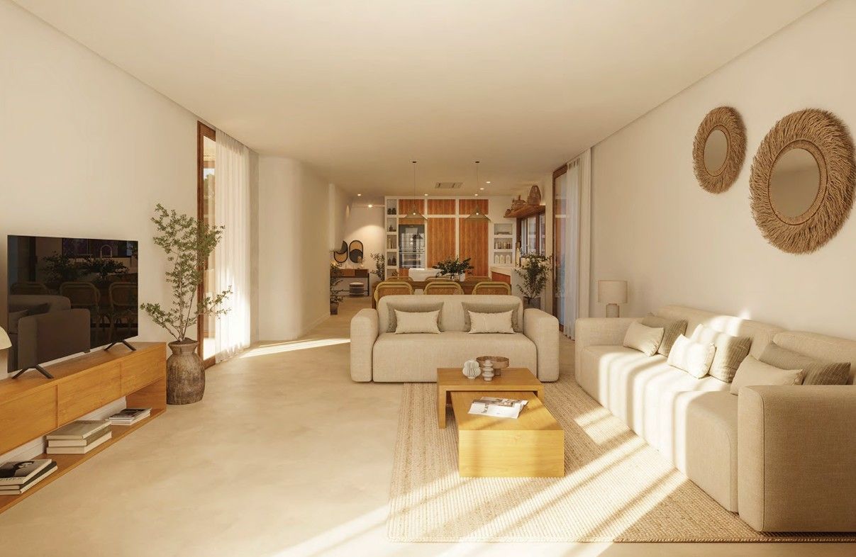 Sala d'estar de Casa o xalet en venda en Benissa amb Calefacció i Piscina