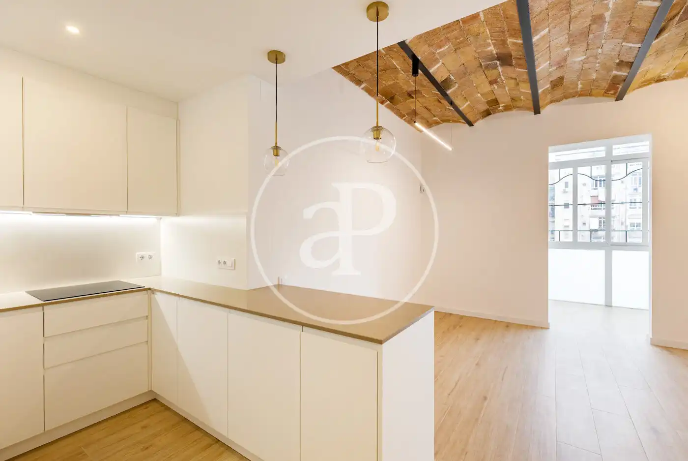Kitchen of Flat for sale in  Barcelona Capital  with Air Conditioner and Heating