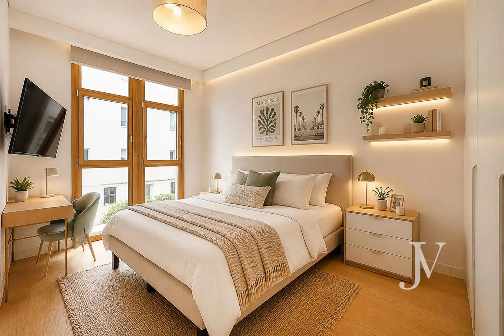 Bedroom of Flat for sale in Madrid  with Air Conditioner, Heating and Storage room