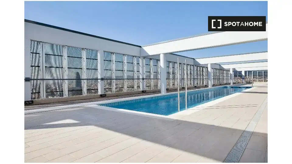 Piscina de Piso de alquiler en Barcelona con Aire acondicionado, Calefacción y Amueblado