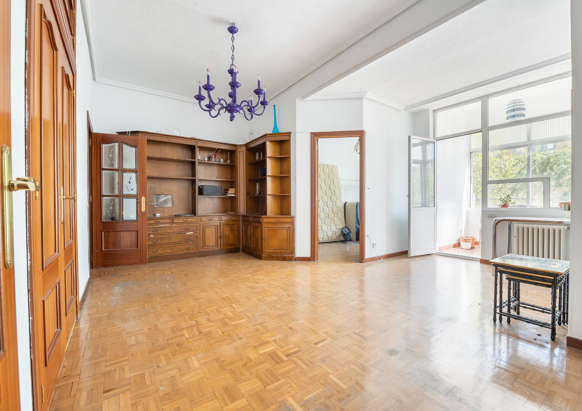Sala d'estar de Pis en venda en  Madrid Capital amb Aire condicionat, Calefacció i Terrassa