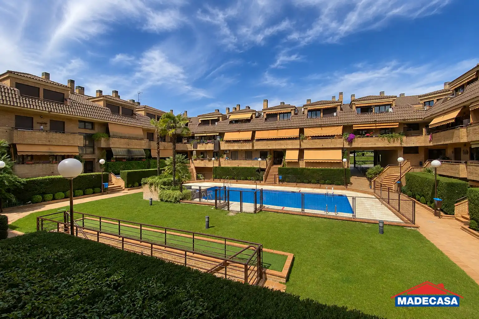 Garten von Maisonette zur Miete in Brunete mit Klimaanlage, Heizung und Privatgarten
