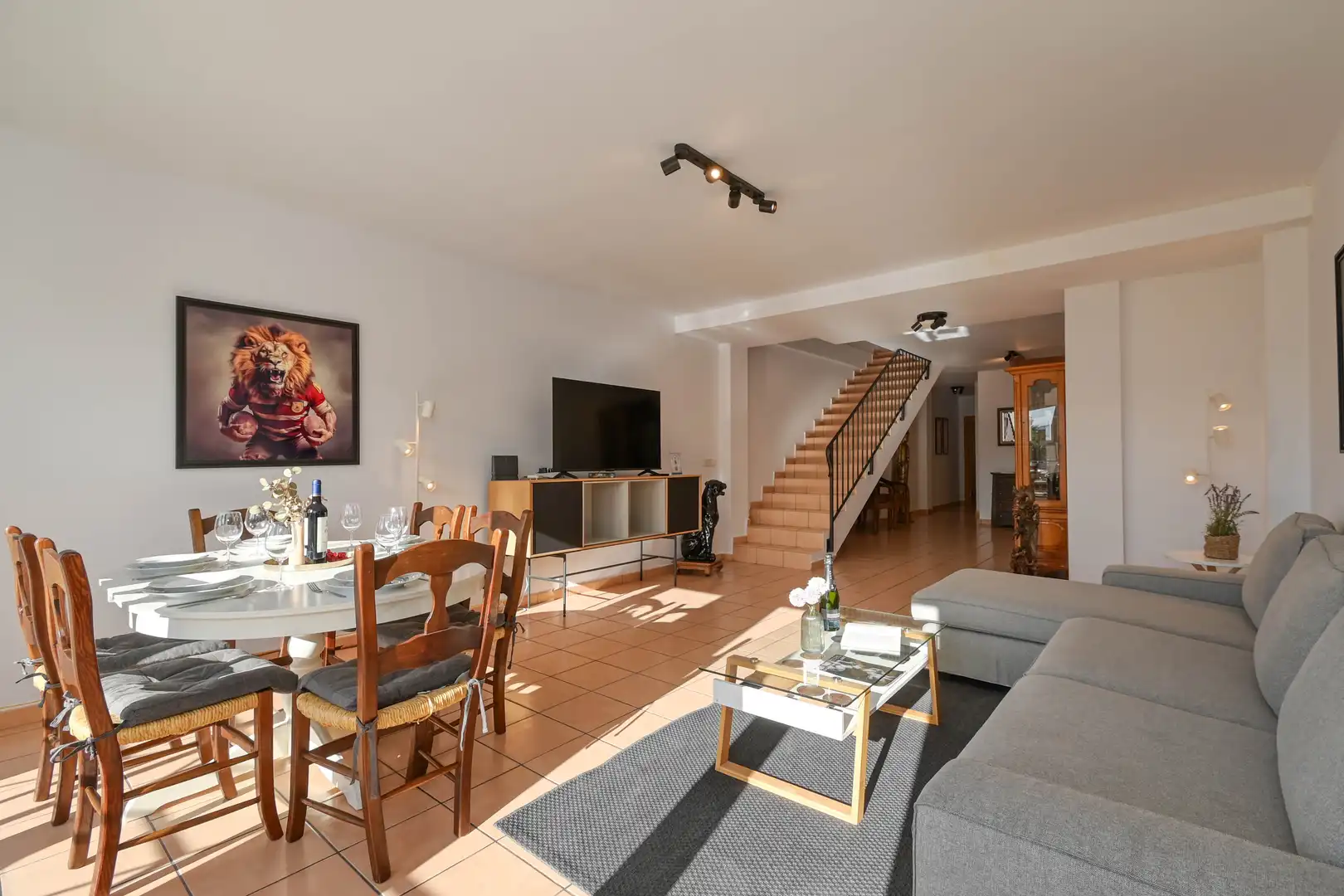 Living room of Duplexes for sale in Els Poblets  with Air Conditioner, Terrace and Storage room
