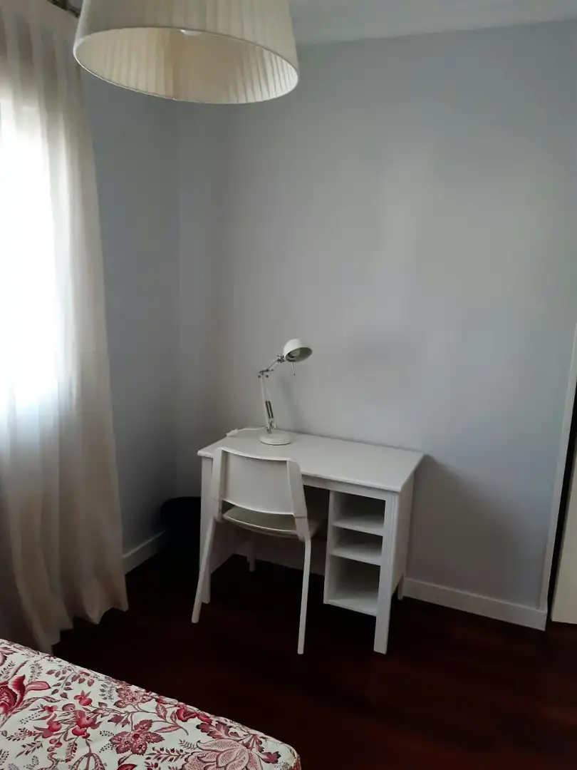Bedroom of Flat for share in Madrid  with Private garden, Washing machine and TV