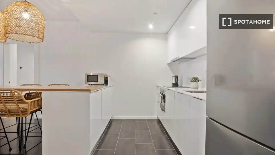 Kitchen of Flat for rent in Barcelona  with Air Conditioner, Heating and Furnished