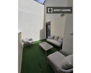 Terrace of Flat to rent in  Madrid Capital  with Air Conditioner, Heating and Furnished