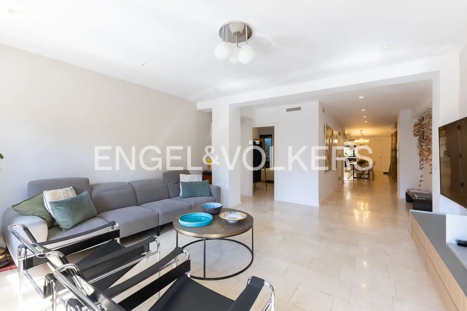 Living room of Flat for rent in Valencia  with Air Conditioner, Heating and Terrace