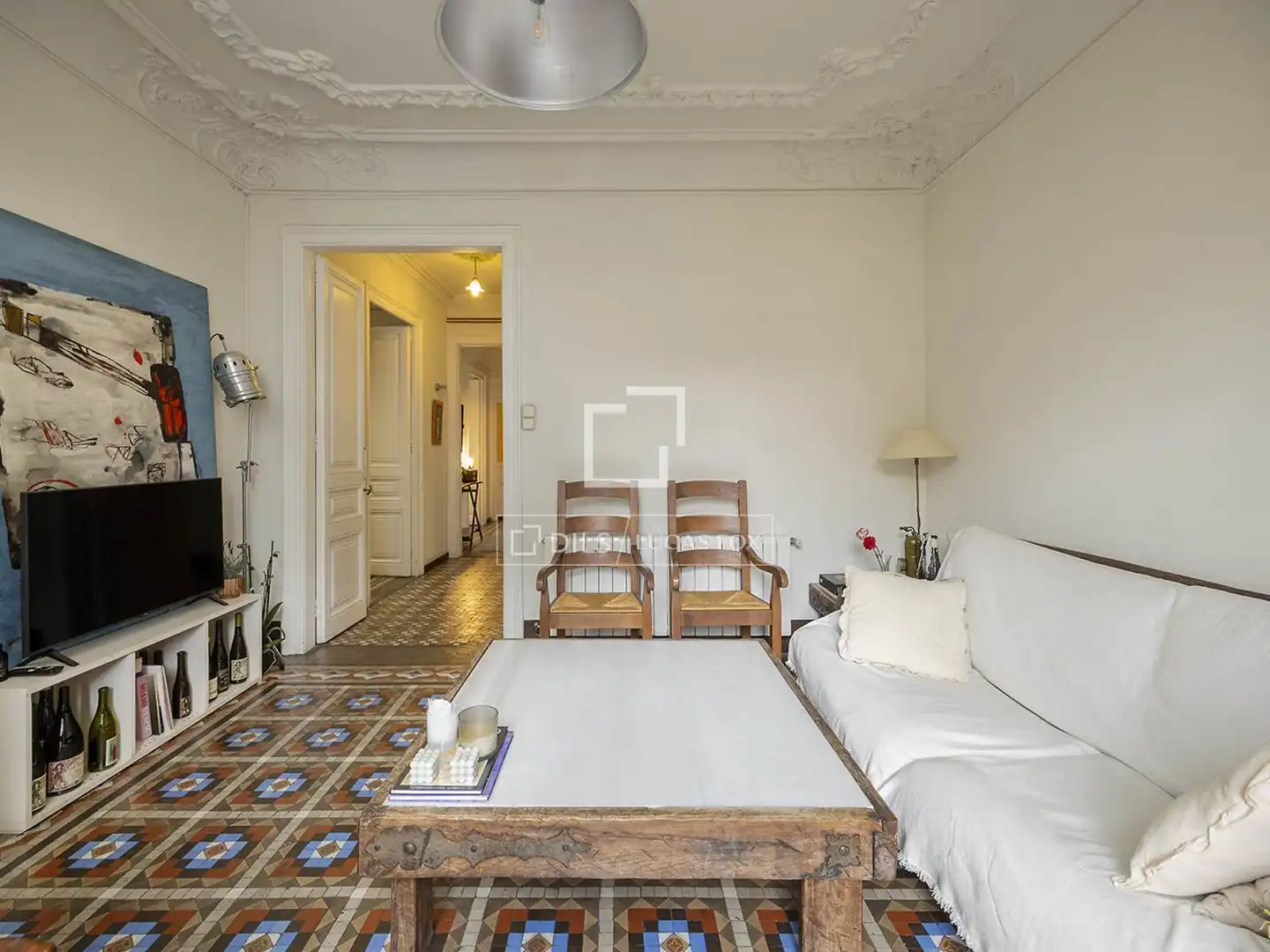 Living room of Flat for sale in Barcelona  with Air Conditioner, Heating and Terrace