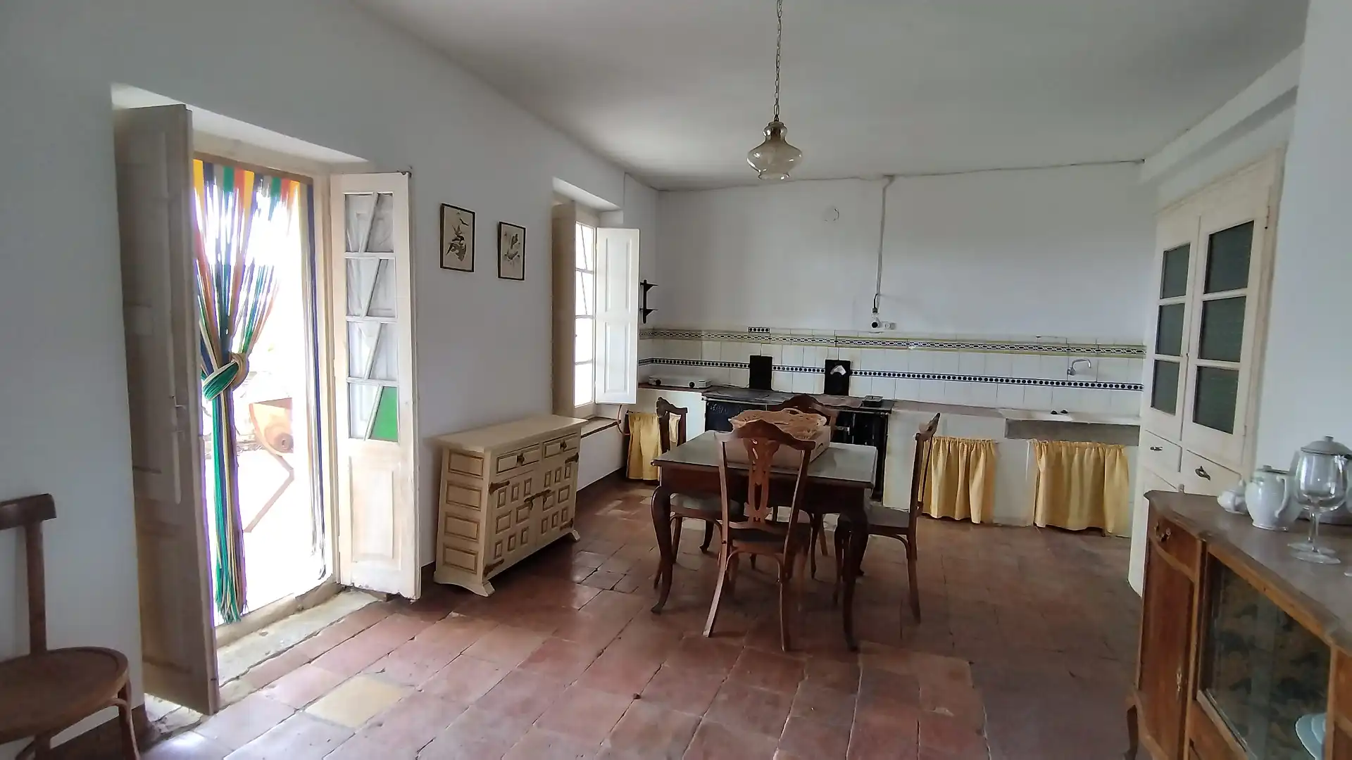 Cocina de Finca rústica en venta en Colungo con Jardín privado, Terraza y Trastero
