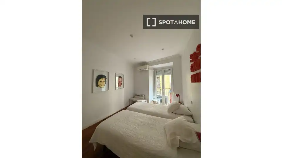 Habitación de Apartamento para compartir en Coslada con Aire acondicionado, Calefacción y Terraza