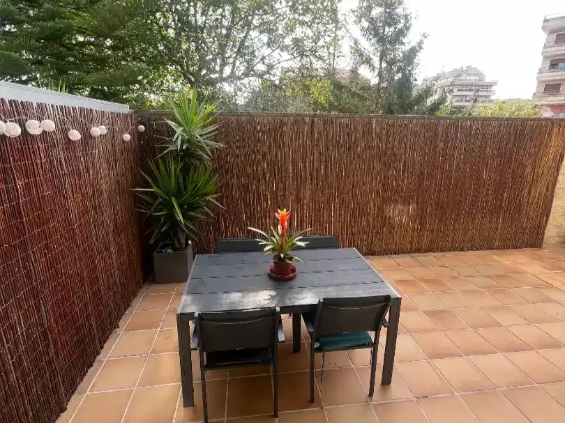 Terrace of Flat for rent in Sanxenxo  with Private garden, Parquet flooring and Storage room