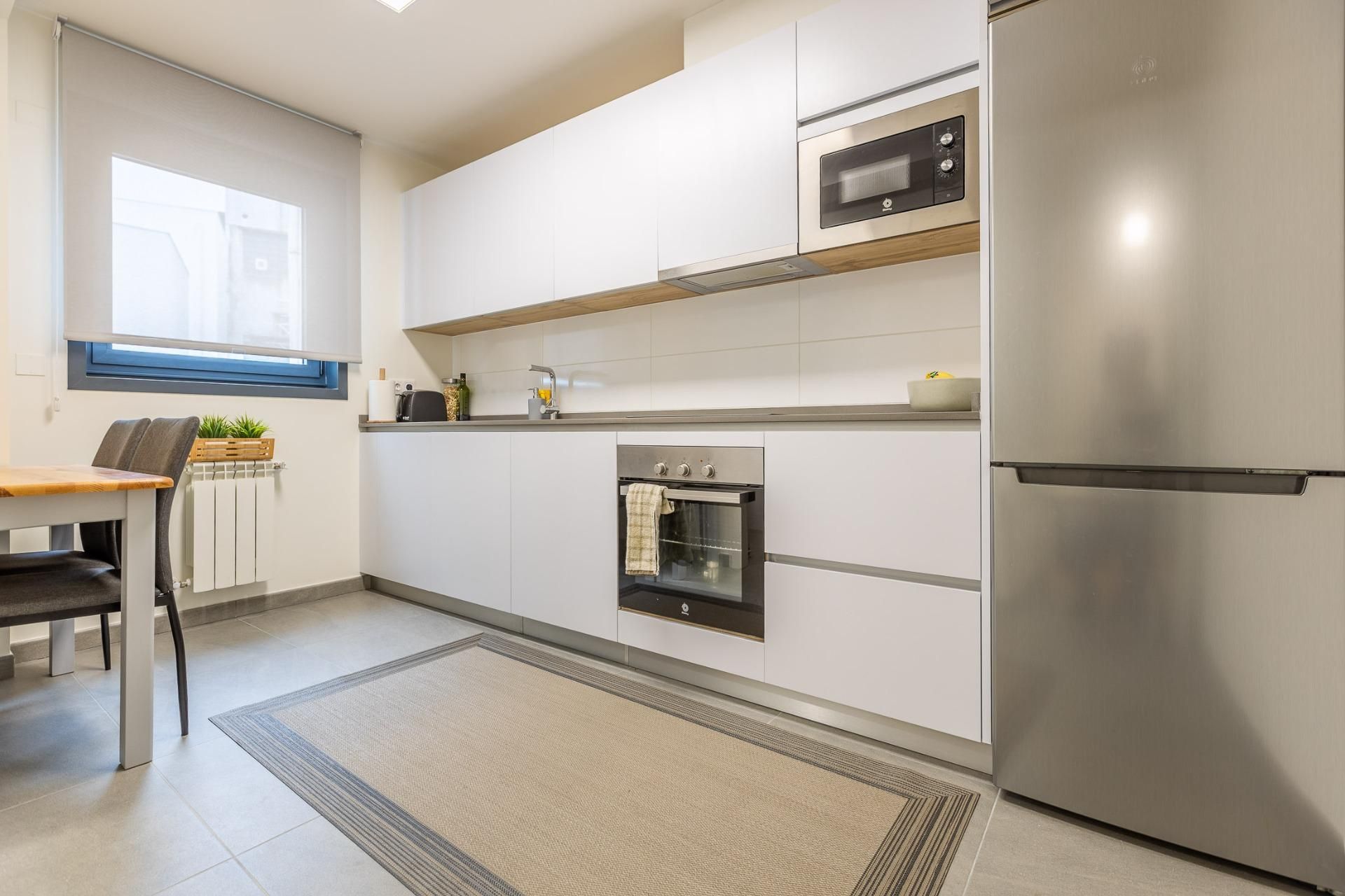 Kitchen of Flat for sale in A Coruña Capital   with Heating, Private garden and Terrace
