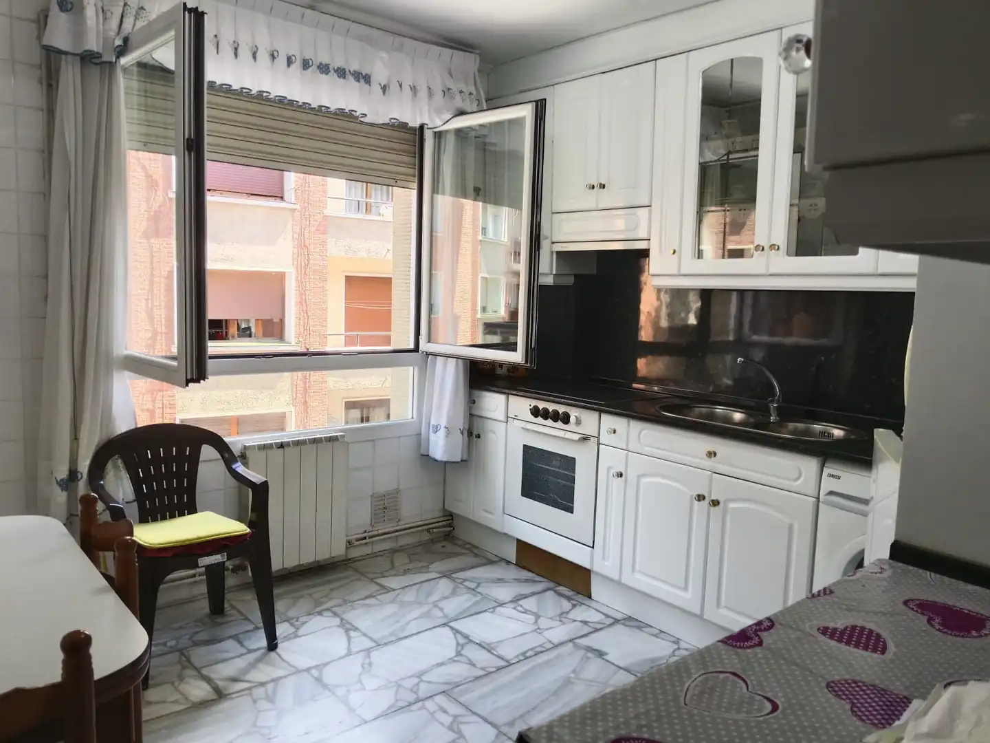Kitchen of Flat for sale in Santurtzi   with Heating, Storage room and Furnished
