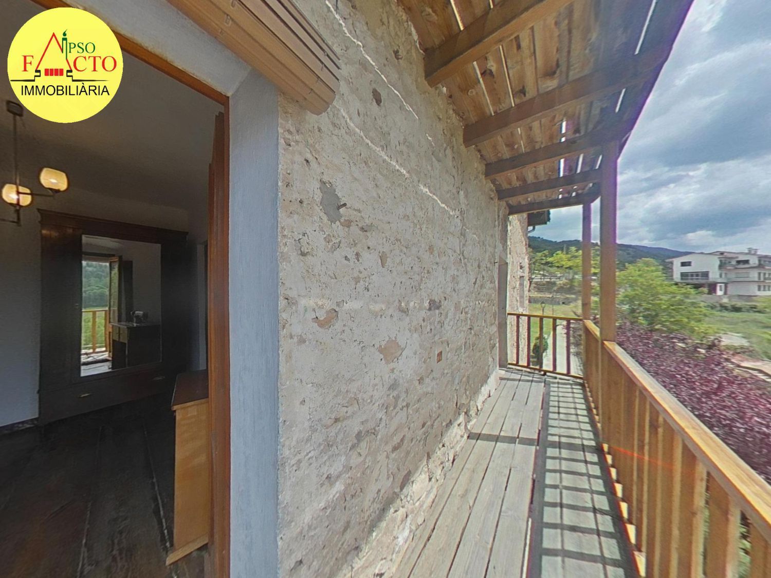Balcony of Single-family semi-detached for sale in Gombrèn  with Heating, Storage room and Balcony