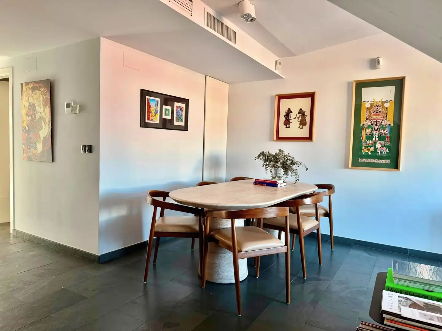 Esszimmer von Dachboden zum Verkauf in Alicante / Alacant mit Klimaanlage, Heizung und Terrasse