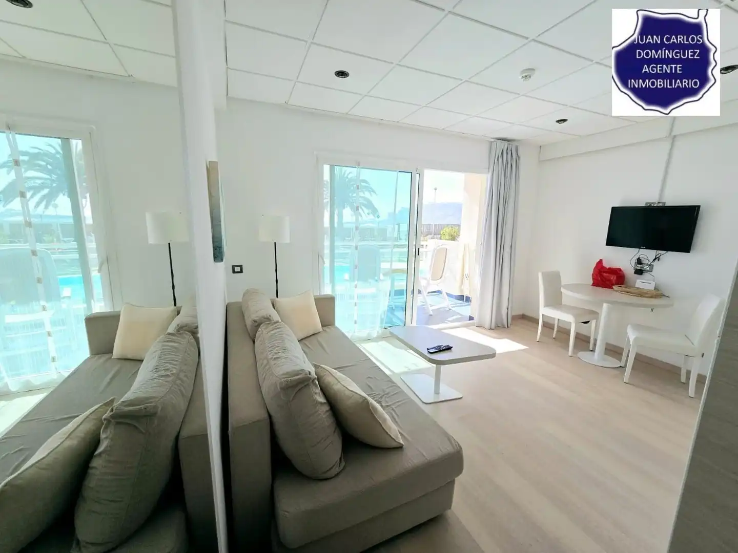 Sala de estar de Apartamento de alquiler en Mogán con Aire acondicionado, Terraza y Amueblado