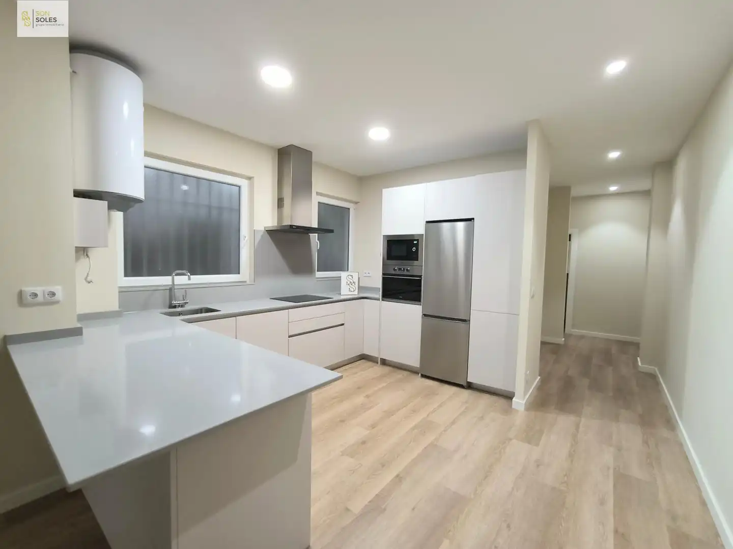 Cocina de Piso de alquiler en Santander con Calefacción y Amueblado