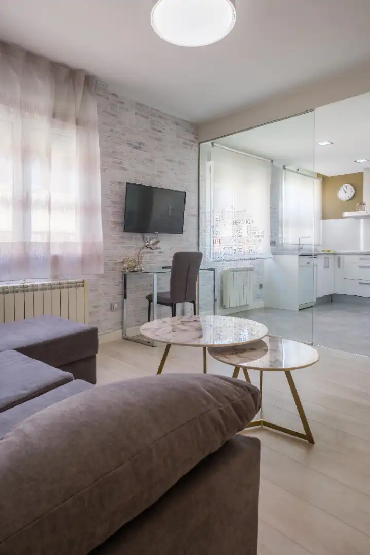 Living room of Flat for rent in Zaragoza  with Furnished and Internet