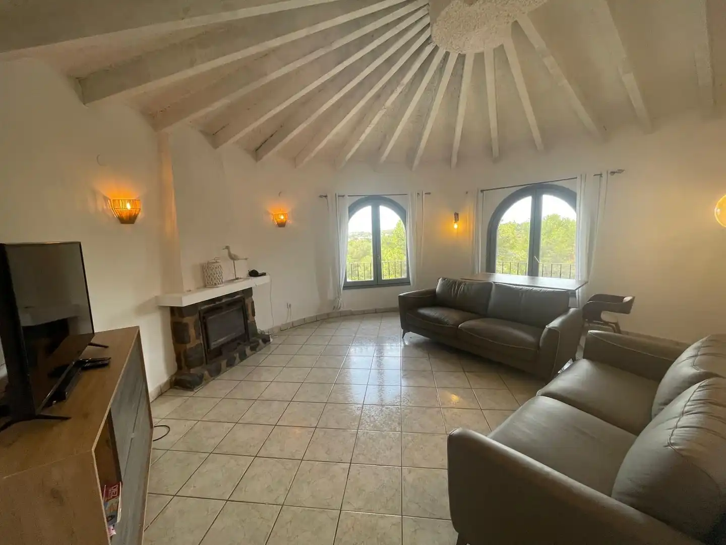 Sala d'estar de Casa o xalet en venda en Jávea / Xàbia amb Aire condicionat, Calefacció i Jardí privat