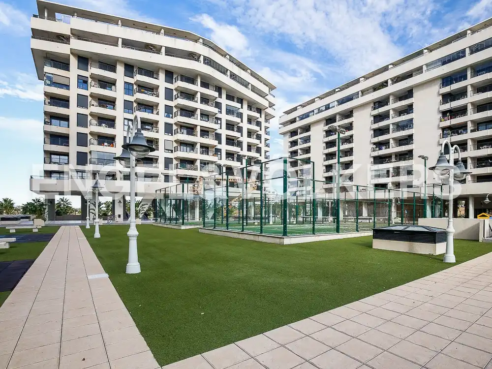 Terraza de Piso de alquiler en Alboraya con Aire acondicionado, Calefacción y Jardín privado