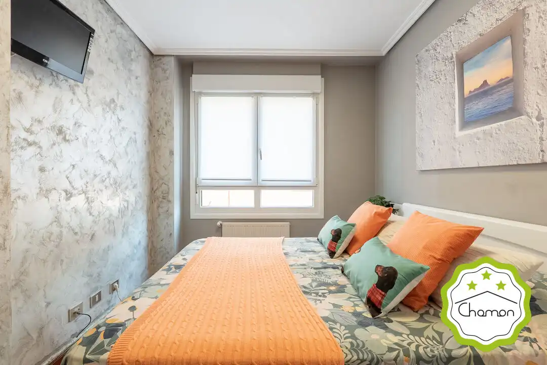 Schlafzimmer von Wohnung zum Verkauf in Bilbao  mit Heizung, Privatgarten und Abstellraum