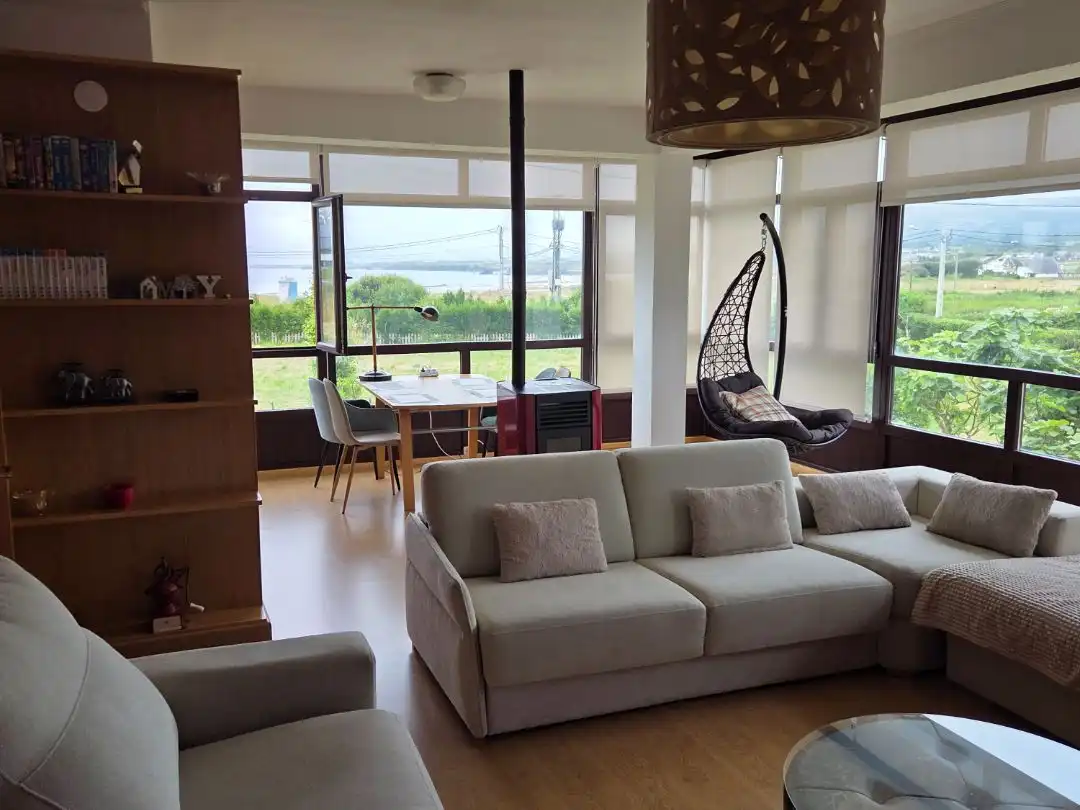 Sala d'estar de Casa o xalet de lloguer en Barreiros, Lugo