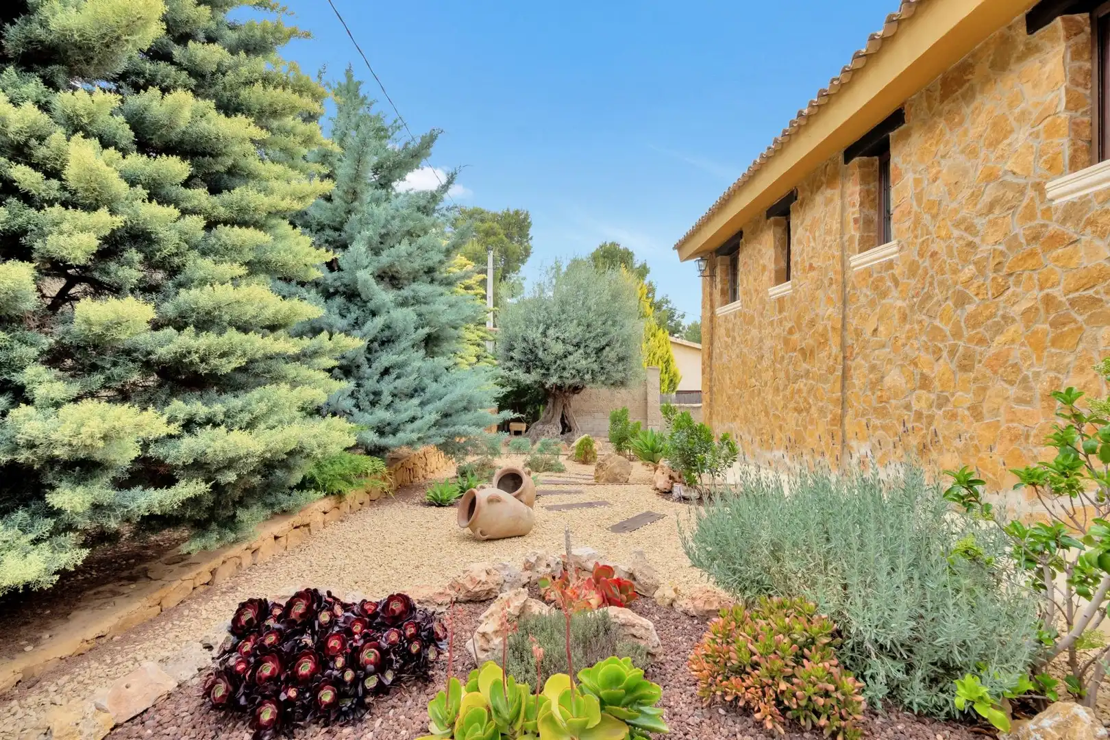 Jardín de Casa o chalet en venta en Tibi con Calefacción, Jardín privado y Terraza