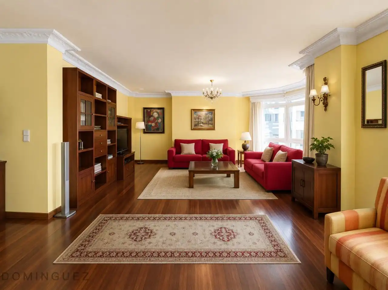 Living room of Flat for sale in Vigo   with Heating, Parquet flooring and Terrace
