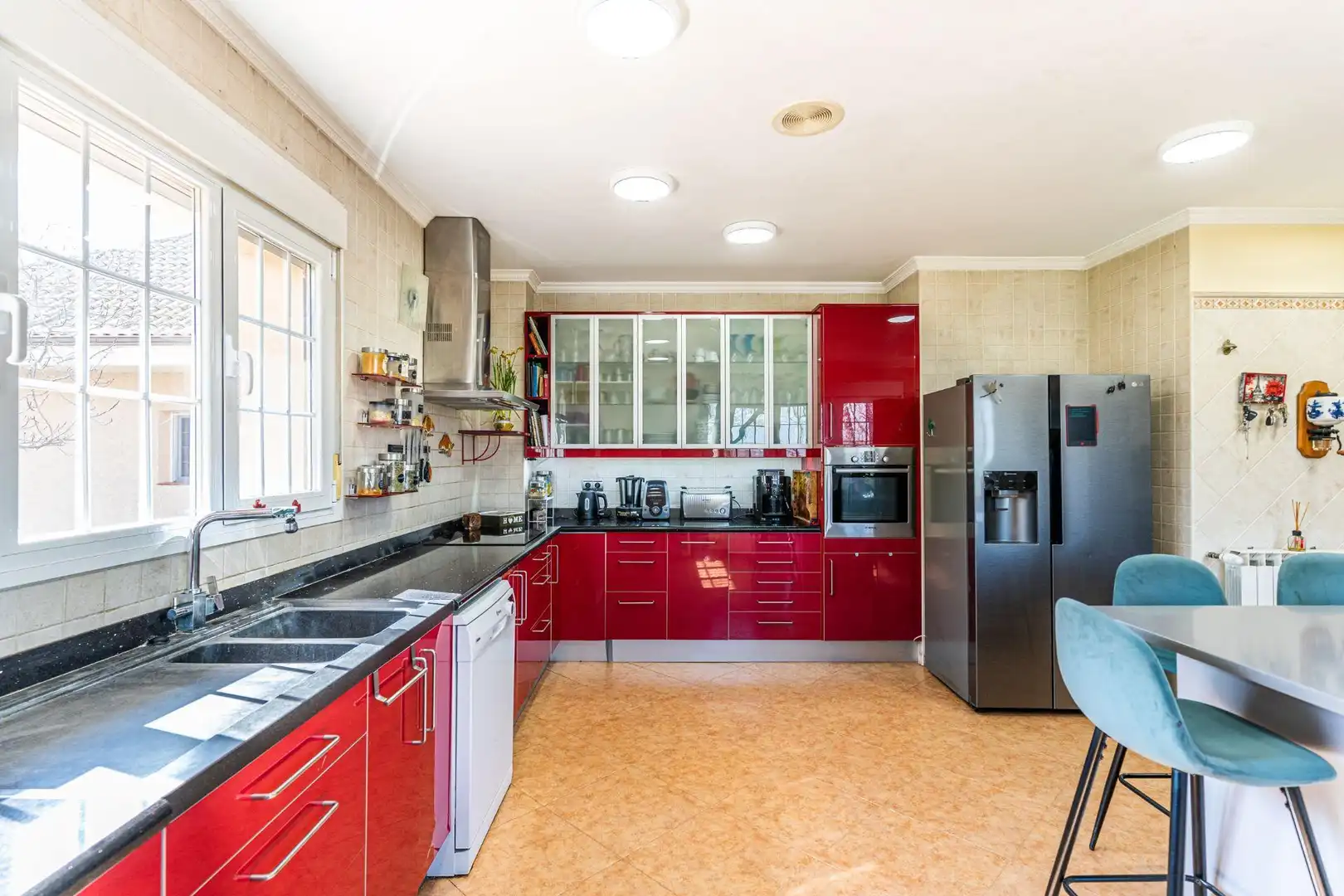 Cocina de Casa o chalet en venta en Fuente El Saz de Jarama con Aire acondicionado, Calefacción y Piscina