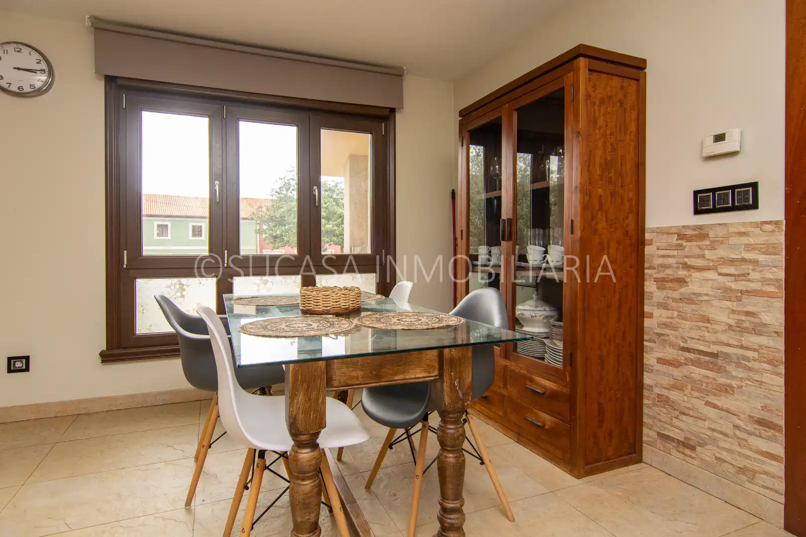 Esszimmer von Haus oder Chalet zur Miete in Abegondo mit Heizung, Privatgarten und Parkett